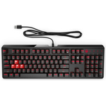 OMEN by HP Encoder - Tastatur - hinterleuchtet - USB - Englisch International (QWERTY) - Rot (6YW76AA#ABD)
