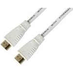 High Speed HDMI Kabel mit Ethernet, weiß, 2m Hersteller: TECHLY NP (ICOC-HDMI-4-020NWT)