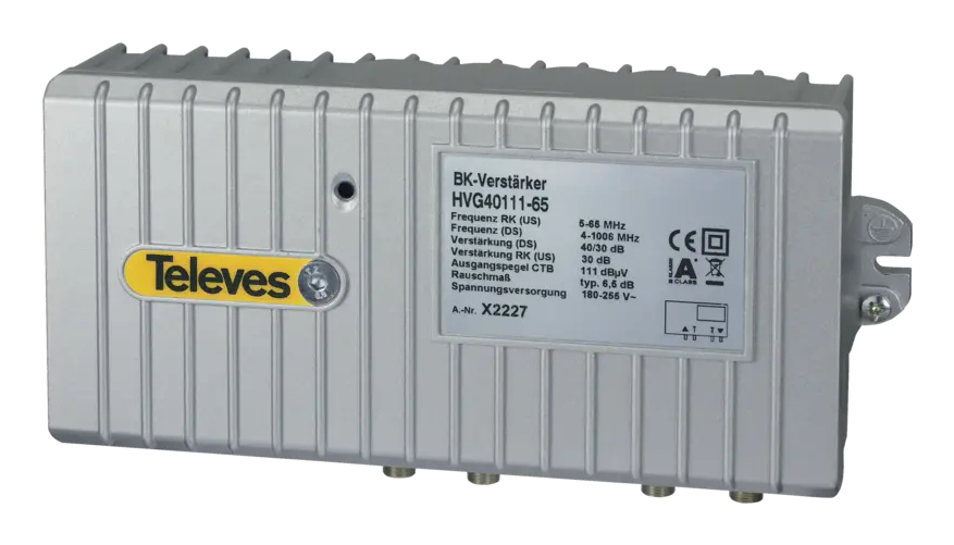 Televes HVG HVG40111-65 Signalverstärker 40/30dB Schwarz