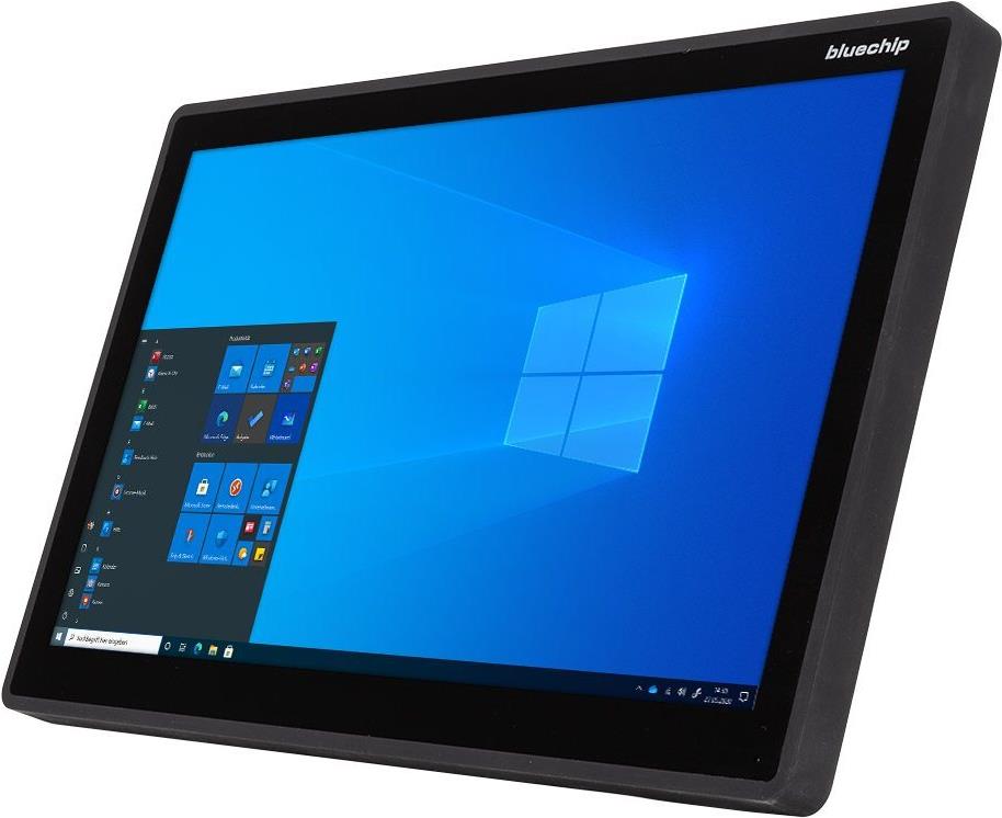 bluechip INDUSTRYline P24KT-1000 All-in-One PC 24" Full HD Intel Atom x6413E 8 GB RAM 120 GB SSD Windows 10 IoT Enterprise Schwarz