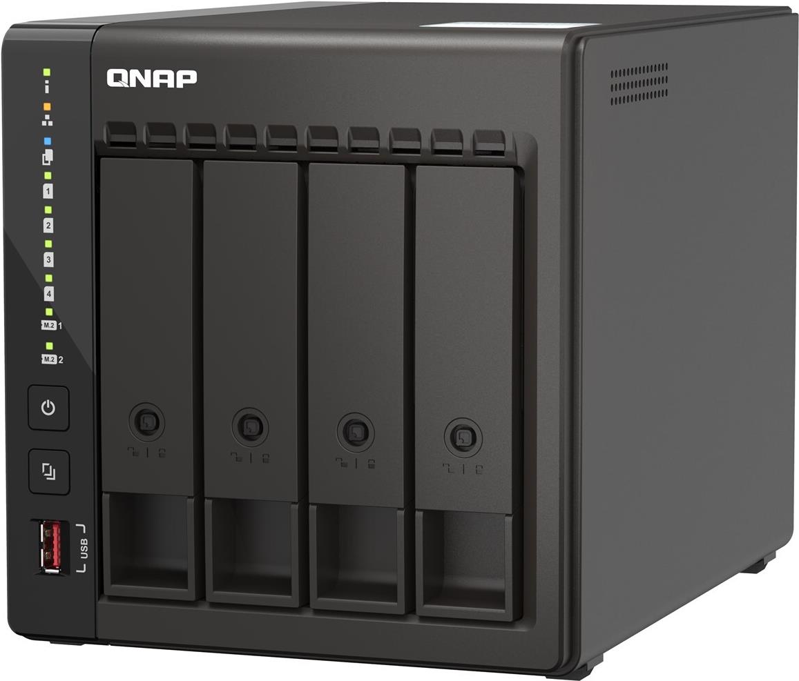 QNAP TS-453E 4-Bay NAS Intel Celeron J6412 8 GB RAM Schwarz