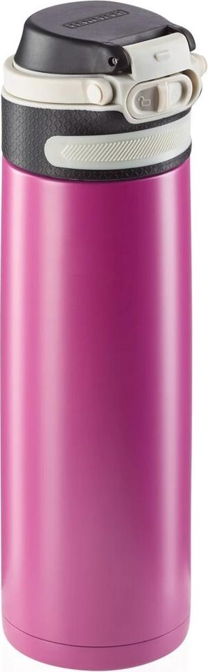Leifheit 3274 Thermobecher Flip 600ml, Kaffeebecher 100% dicht, lila (3274)