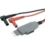 Voltcraft Messadapter [ Stecker-Flachsicherung - Lamellenstecker 4 mm] Isolierhülse MS-4 Schwarz/Rot