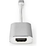 Nedis CCTB64680AL02. USB-Version: USB 3.2 Gen 1 (3.1 Gen 1), USB-Stecker: USB Typ-C, USB-Anschluss Geschlecht: Männlich. Produktfarbe: Silber, Gehäusematerial: Nylon, USB Kabellänge: 0,2 m. Stromverbrauch (max.): 60 W. Verpackungsbreite: 25 mm, Verpackungstiefe: 85 mm, Verpackungshöhe: 250 mm. Menge pro Packung: 1 Stück(e) (CCTB64680AL02)