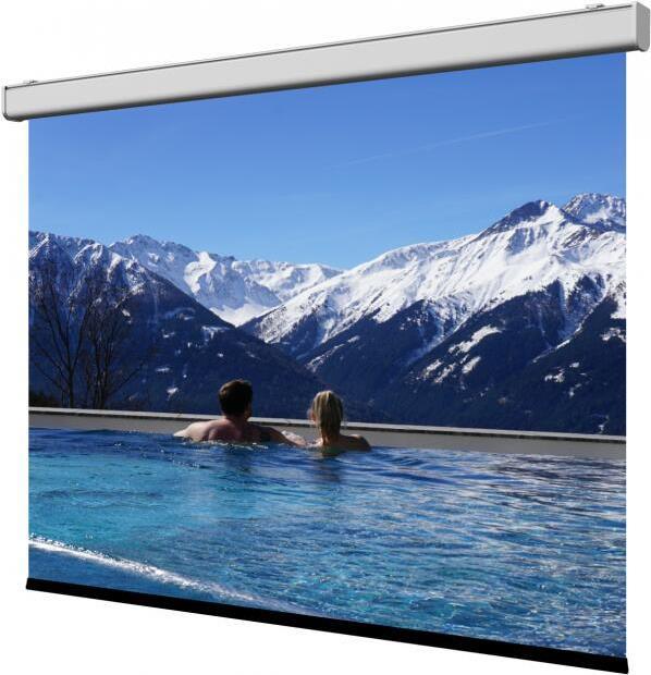 Spalluto WS-S NewSlim Motorisierte Projektorleinwand 1:1 Matte White