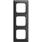 BUSCH JAEGER BJ 1723-915 Abdeckrahmen 3-fach schwarz matt - Busch-balance SI (2CKA001725A1570)