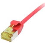 Patchkabel RJ45, CAT6A 500Mhz, 0,5m, rot, U/FTP, slimline rund d=3,8mm, TPE/LSZH(Superflex), AWG32, mitCat.7 Rohkabel, Synergy 21 (S217342V3)
