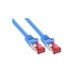 InLine® Patchkabel, S/FTP (PiMf), Cat.6, halogenfrei, blau, 0,25m (76922B)