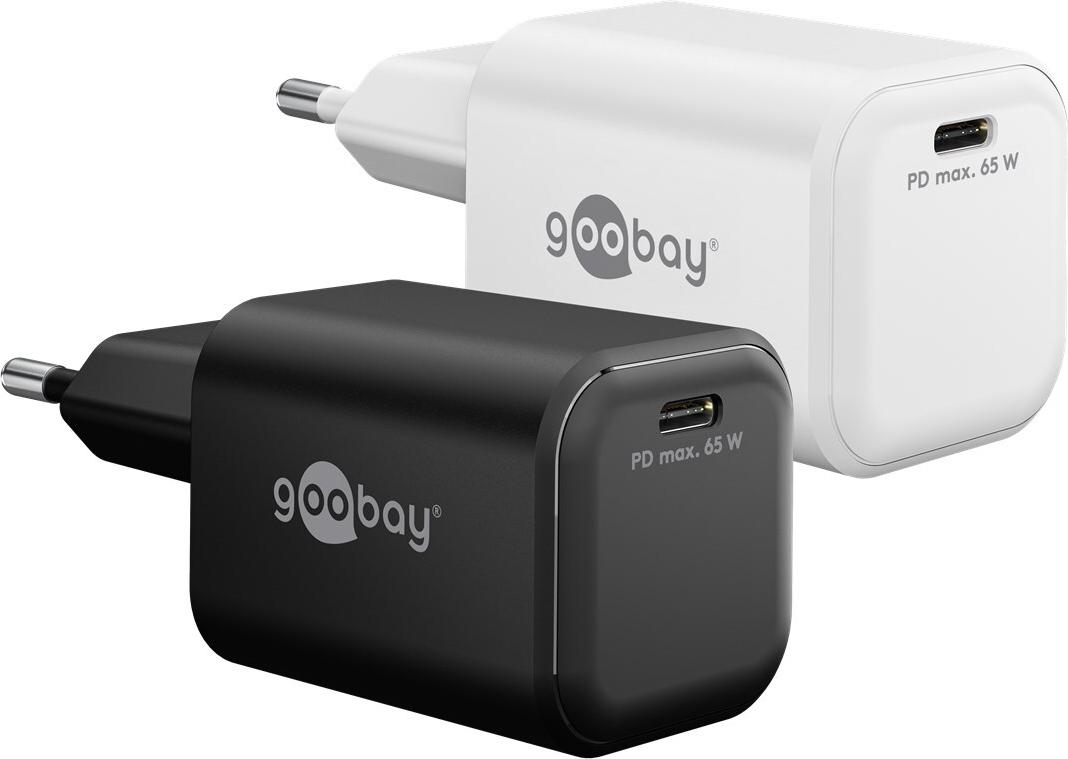 Goobay USB-C™ PD GaN Schnellladegerät Nano (65 W) weiß (79156)