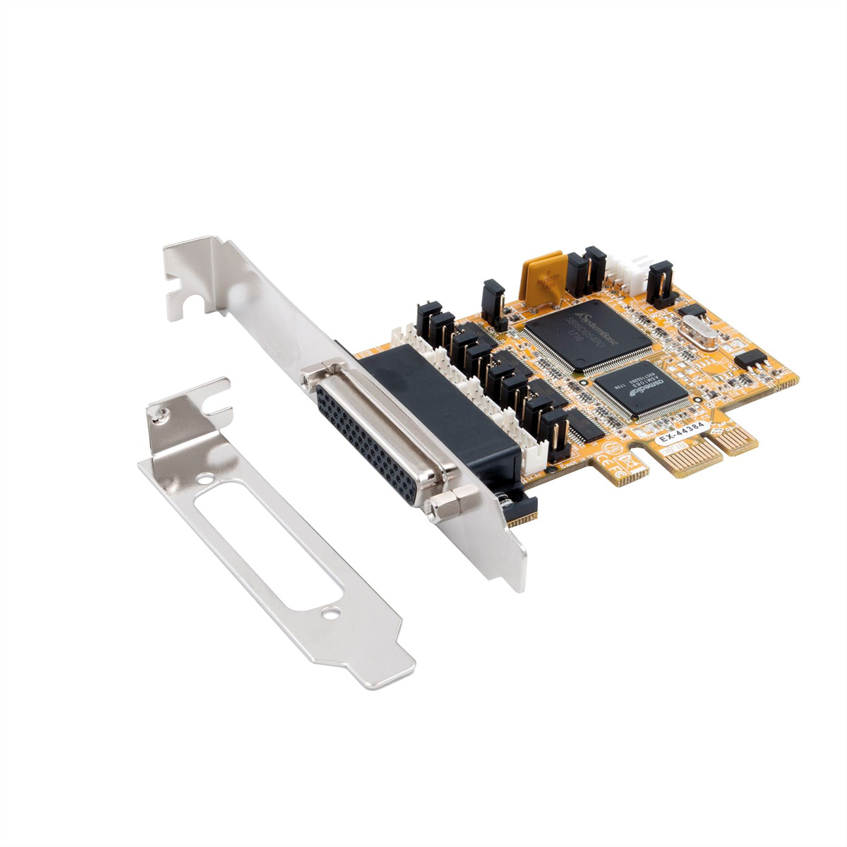 Exsys EX-44384 Serieller Adapter PCIe 4x RS-232 Low-Profile