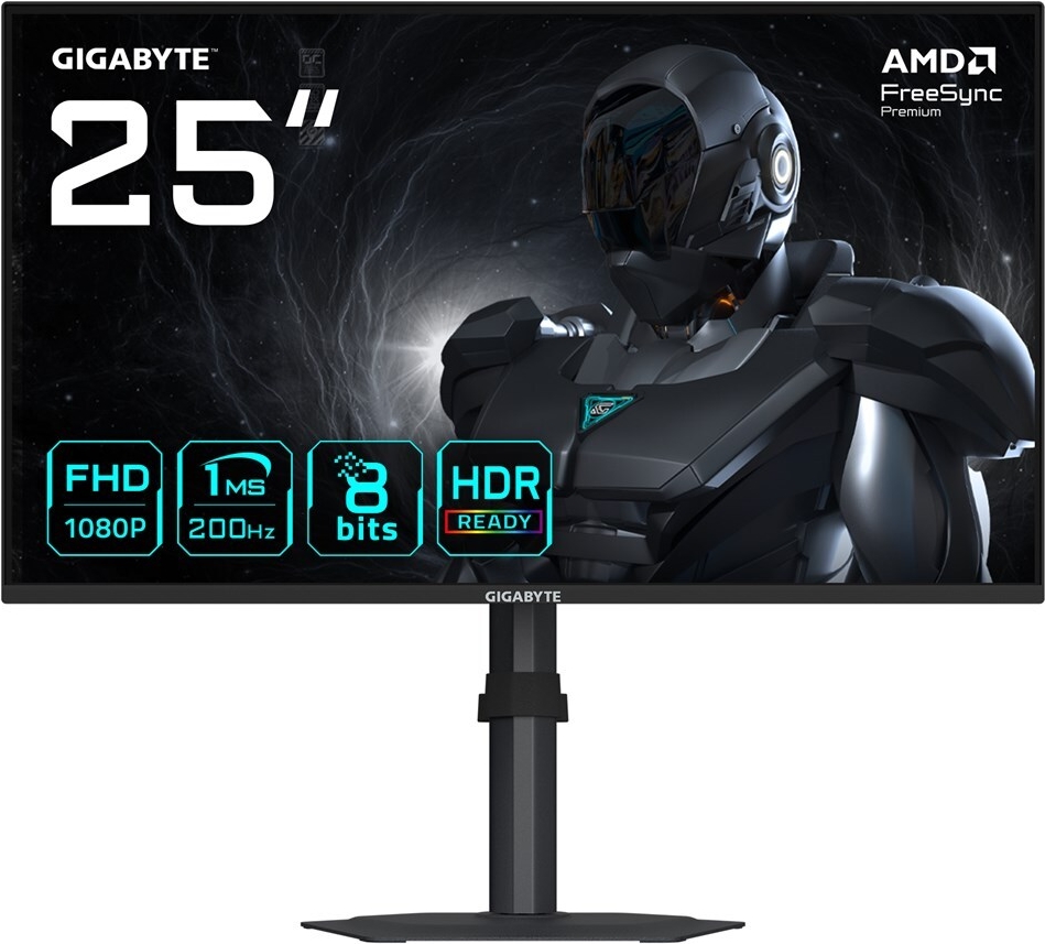 Gigabyte G25F2 24,5" Gaming-Monitor 1920 x 1080 Full HD 200 Hz SS-IPS Schwarz