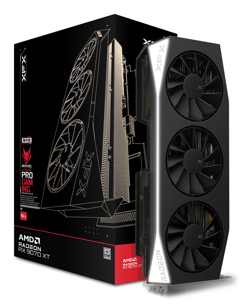 XFX MERCURY Radeon RX 9070 XT 16 GB GDDR6 Schwarz