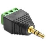 DeLOCK Adapter Klinke Stecker 3,5 mm > Terminalblock 3 Pin - Audio-Adapter (65419)