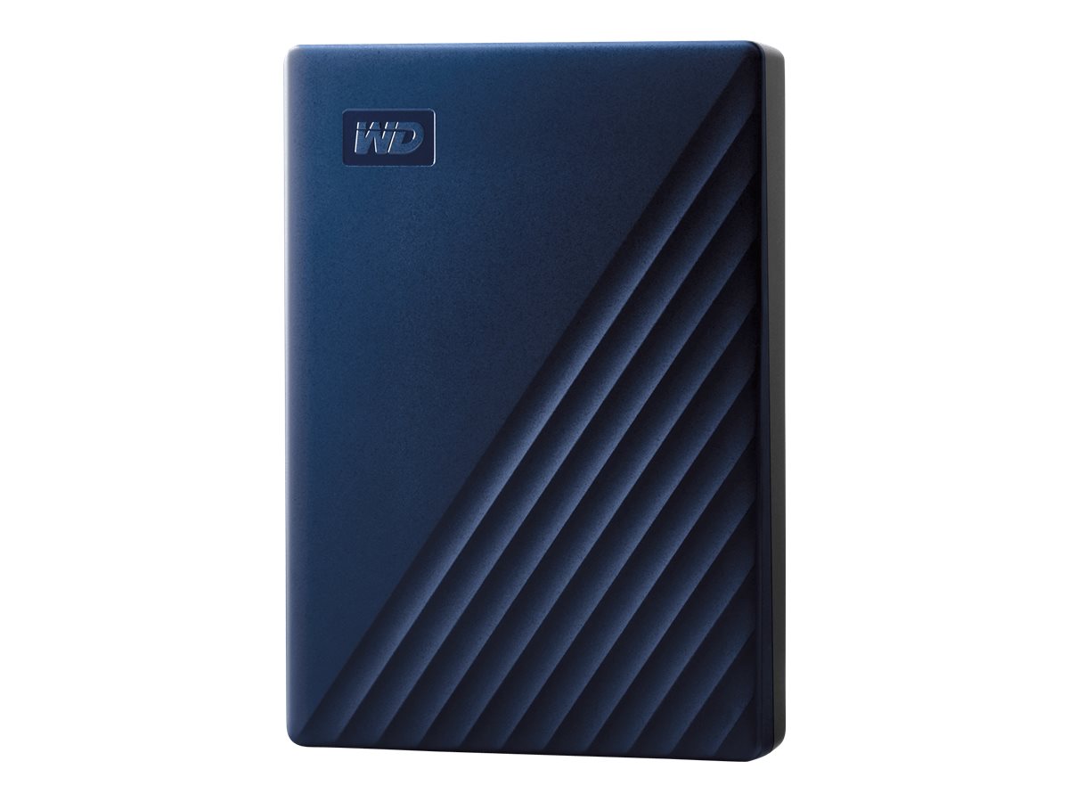 WD My Passport for Mac 4 TB Tragbare externe Festplatte 2,5" USB 3.2 Gen 1 256-Bit-AES Mitternachtsblau