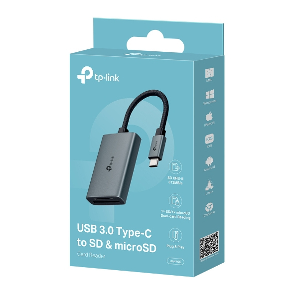 TP-Link UA440C V1 Kartenleser USB-C 5 Gbit/s Grau