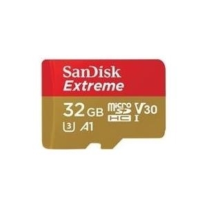 SanDisk Extreme Flash-Speicherkarte (microSDHC/SD-Adapter inbegriffen) (SDSQXAF-032G-GN6AT)
