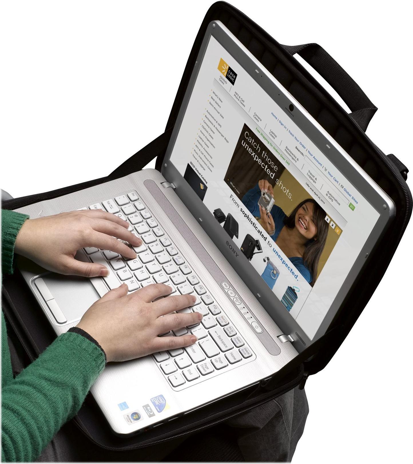 Case Logic QNS-116 Messengerhülle 16" Schwarz