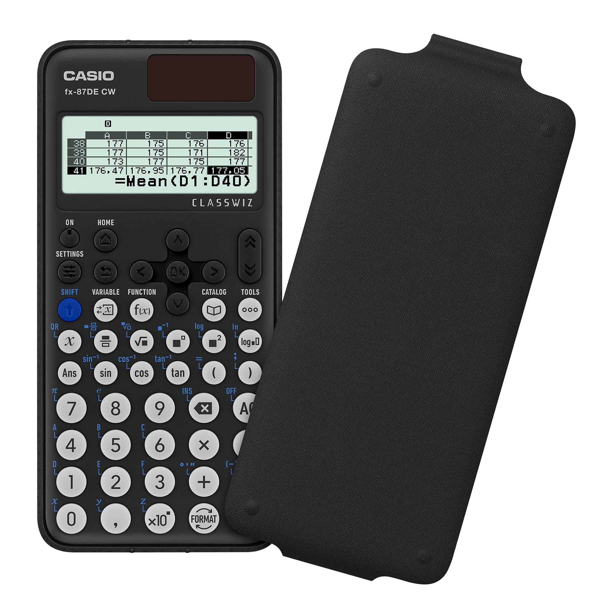 Casio ClassWiz FX-87DE CW Wissenschaftlicher Taschenrechner 12-stellig Schwarz