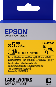 EPSON TAPE - LK4YBA5 HST BLK/