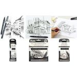 PentelArts Permanent Fineliner Pointliner, 8er Set Strichstärken: 0,03 mm bis 0,8 mm, Strichfarbe: schwarz, - 1 Stück (YS20P-8)