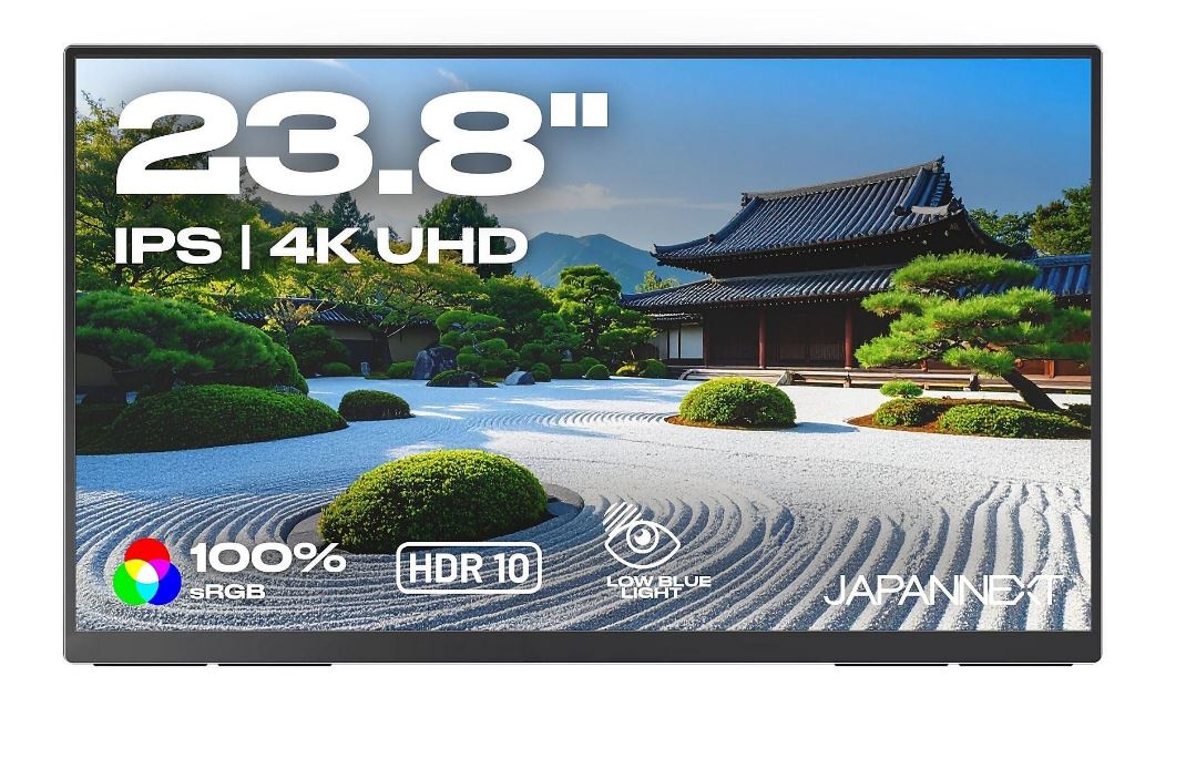 JAPANNEXT JN?MD?IPS238U?C6 LED-Monitor 60,5?cm (23,8") UHD – HDMI/USB?C – Schwarz