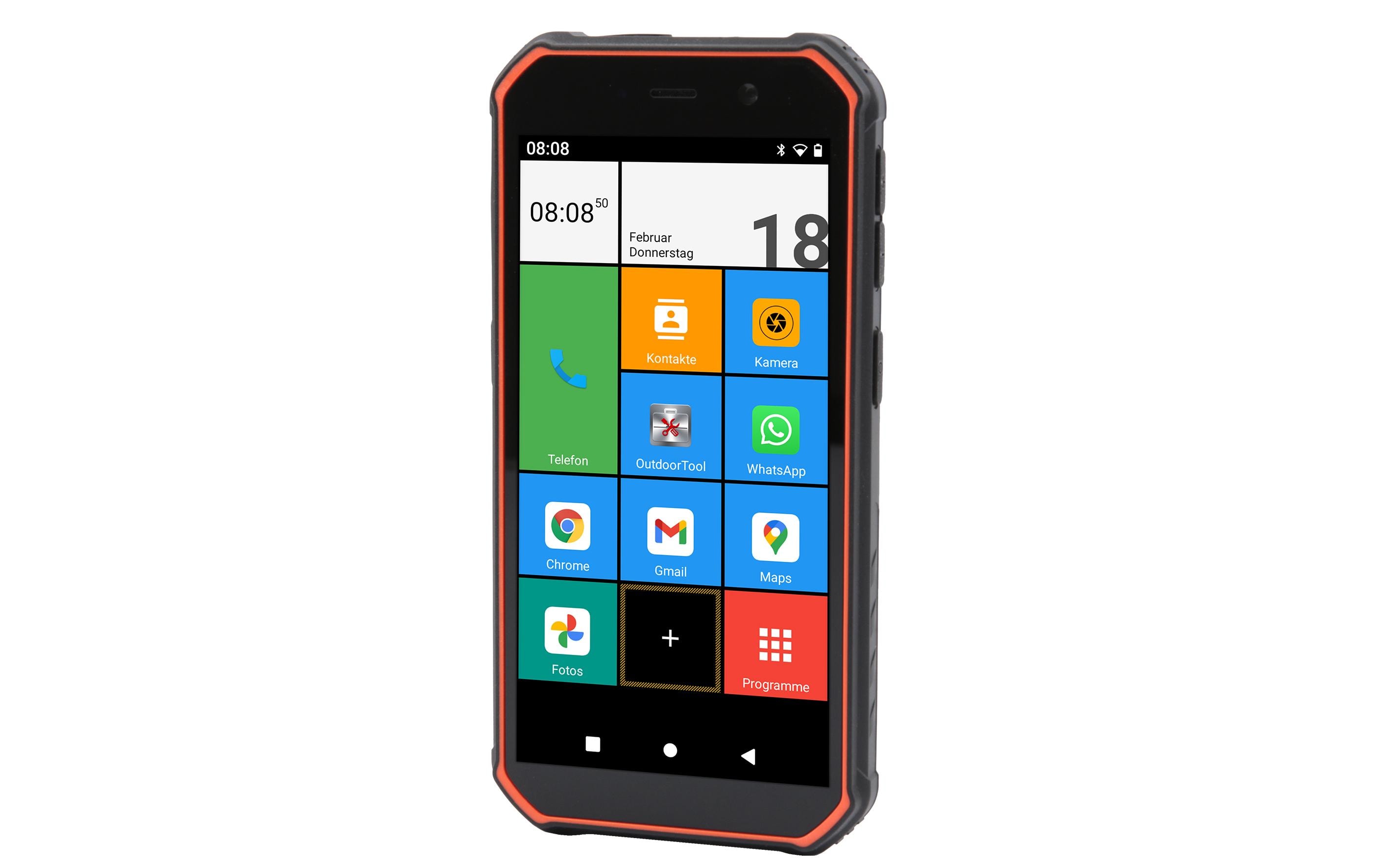 Olympia TREK 5,5" 3 GB RAM 32 GB Android 10 Schwarz, Orange