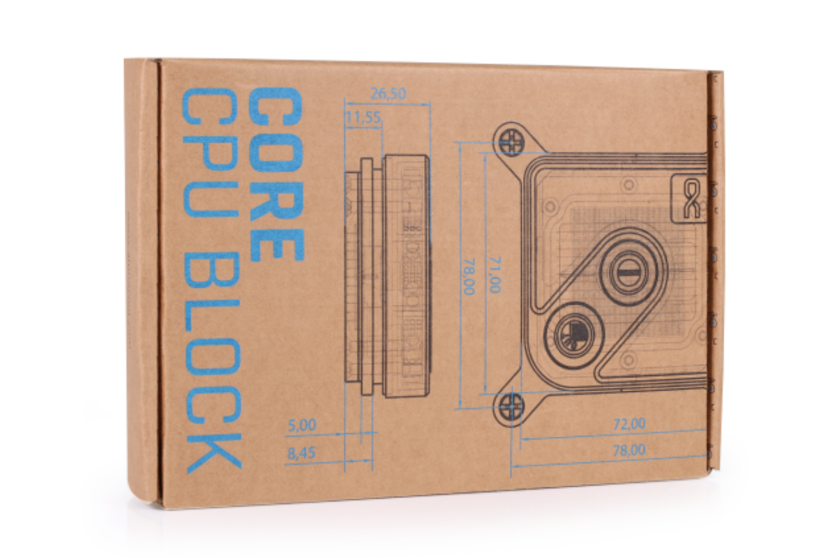 Alphacool Core 1 CPU-Wasserblock 1/4" Weiß