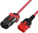 ACT Powercord C13 - C14 Dual IEC LOCK red 3 m (AK5515)