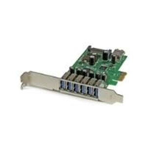 StarTech.com 7 Port PCI Express USB3.0 Karte - USB-Adapter - PCI Express 2,0 ...