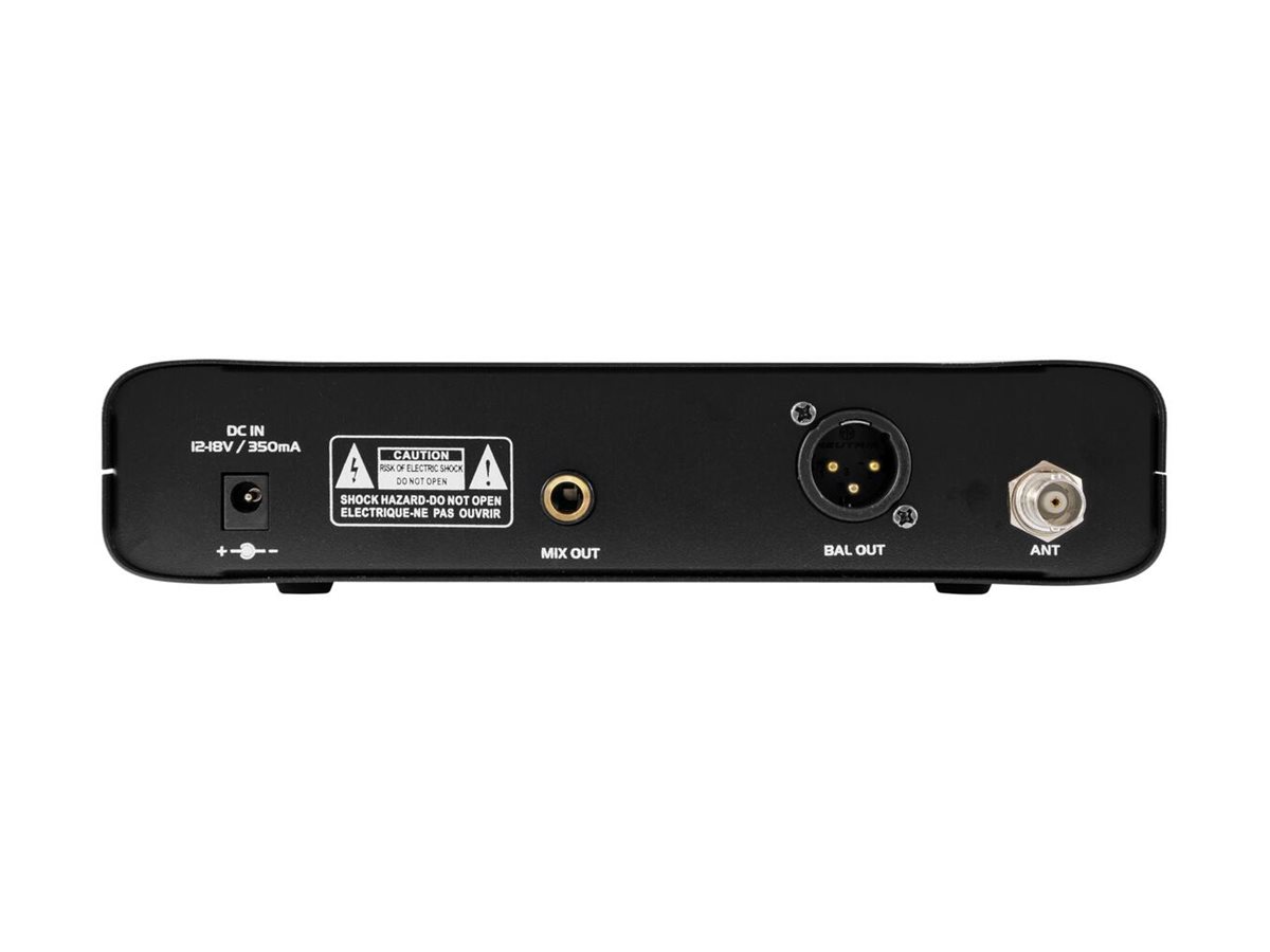 Omnitronic UHF-301 Kabelloses Mikrofonsystem UHF 60 m Schwarz