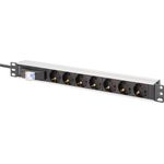 DIGITUS 1U Alu PDU rackmount. 6x safety outlet 1x outlet (DN-95439)