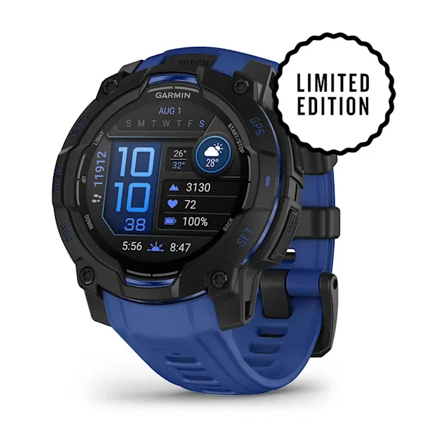 Garmin Instinct 3 1,2" AMOLED 45 mm schwarz/bolt blue