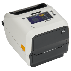 Zebra ZD621-HC, 12 Punkte/mm (300dpi), Disp. (Farbe), RTC, USB, USB-Host, RS232, BT, Ethernet, WLAN, Kit (USB), weiß Etikettendrucker, Healthcare, Desktopdrucker, Thermotransfer, Auflösung: 12 Punkte/mm (300 dpi), Medienbreite (max): 118 mm, Druckbreite (max.): 108 mm, Rollendurchmesser (max.): 127mm, Geschwindigkeit (max.): 152 mm/Sek, Display (Touchscreen, Farbe), desinfizierbares Gehäuse, Real Time Clock, Black Mark Sensor, Gap Sensor, USB, USB-Host, RS232, Bluetooth (Klasse 5.3), Ethernet, WLAN (802.11ax), RAM: 256MB, Flash: 512 MB, inkl.: Kabel (USB), Netzteil, Netzkabel (EU, UK), Farbe: weiß (ZD6AH43-30ER02EZ)