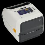 Zebra ZD621-HC, 12 Punkte/mm (300dpi), Disp. (Farbe), RTC, USB, USB-Host, RS232, BT, Ethernet, WLAN, Kit (USB), weiß Etikettendrucker, Healthcare, Desktopdrucker, Thermotransfer, Auflösung: 12 Punkte/mm (300 dpi), Medienbreite (max): 118 mm, Druckbreite (max.): 108 mm, Rollendurchmesser (max.): 127mm, Geschwindigkeit (max.): 152 mm/Sek, Display (Touchscreen, Farbe), desinfizierbares Gehäuse, Real Time Clock, Black Mark Sensor, Gap Sensor, USB, USB-Host, RS232, Bluetooth (Klasse 5.3), Ethernet, WLAN (802.11ax), RAM: 256MB, Flash: 512 MB, inkl.: Kabel (USB), Netzteil, Netzkabel (EU, UK), Farbe: weiß (ZD6AH43-30ER02EZ)