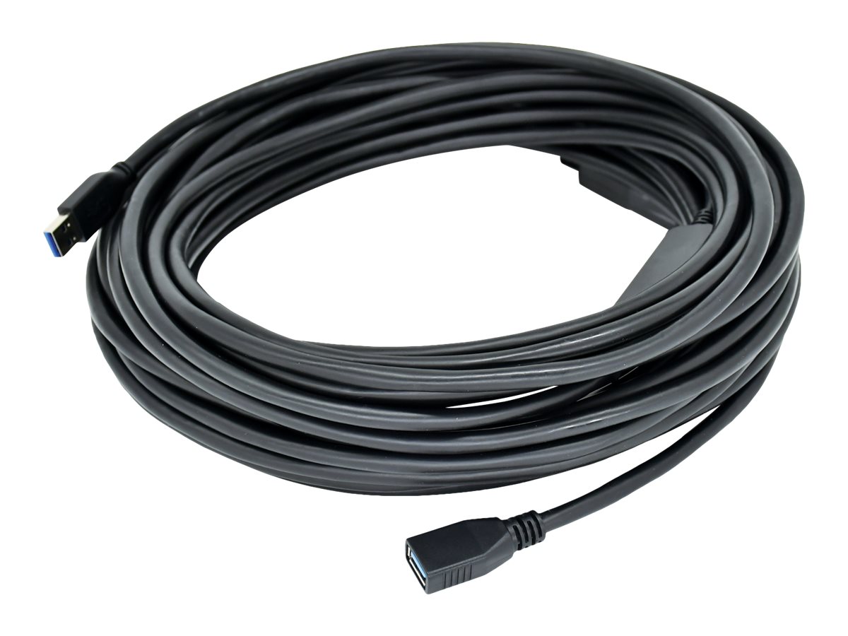 Kramer CA-USB3/AAE-25 Aktives USB 3.0 Super-Speed Verlängerungskabel 7,6 m Schwarz