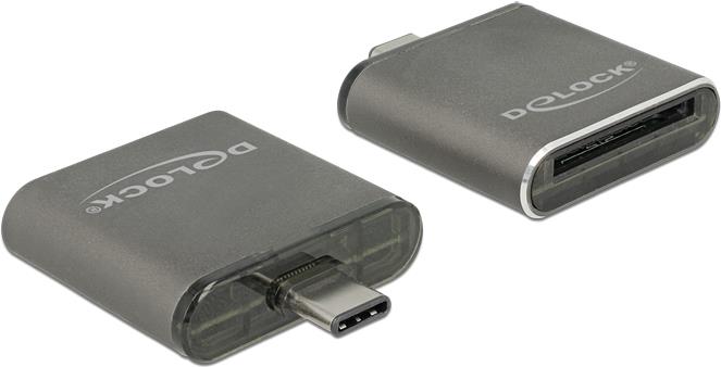 Delock USB Type-C™ SDHC / SDXC UHS-II / MMC Single Slot Card Reader (91498)