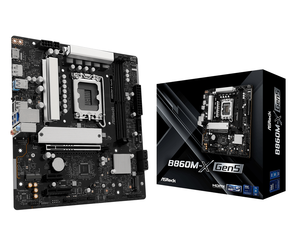 ASRock B860M-X Gen5 Mainboard LGA 1851 Intel B860 DDR5 Micro-ATX