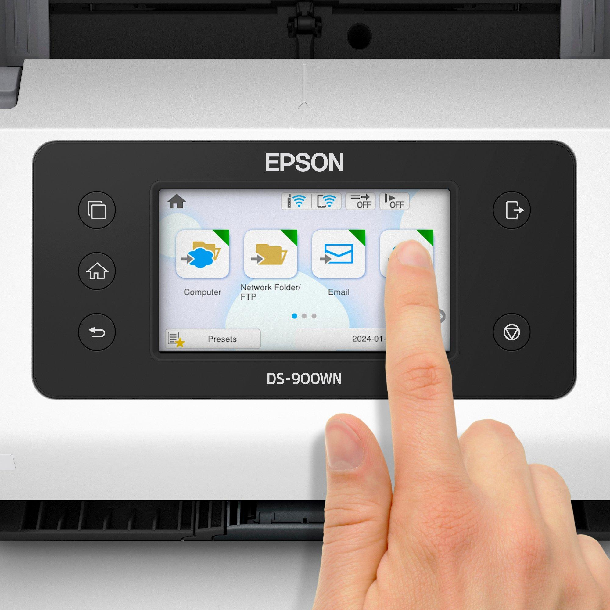 Epson WorkForce DS-900WN A4 Dokumentenscanner Duplex 600 x 600 dpi Weiß