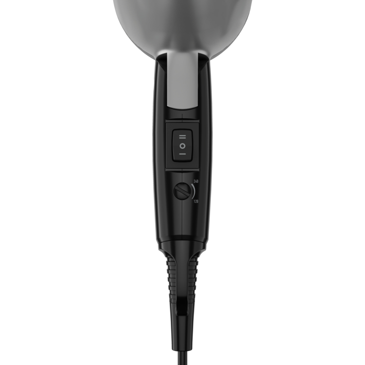 Grundig HD 2200 Reise-Haartrockner zusammenklappbar 1.200 W Schwarz, Silber