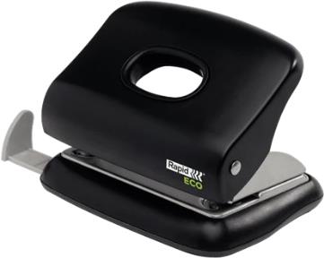 Rapid Eco Locher 20 Blatt 2 Löcher Lochabstand 80 mm Schwarz