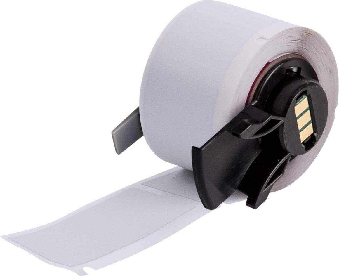 Brady, M6-20-428, metallisierter Polyester, Silber, matt, 25.40 x 50.80 mm, permanent (100 E.) (174230)