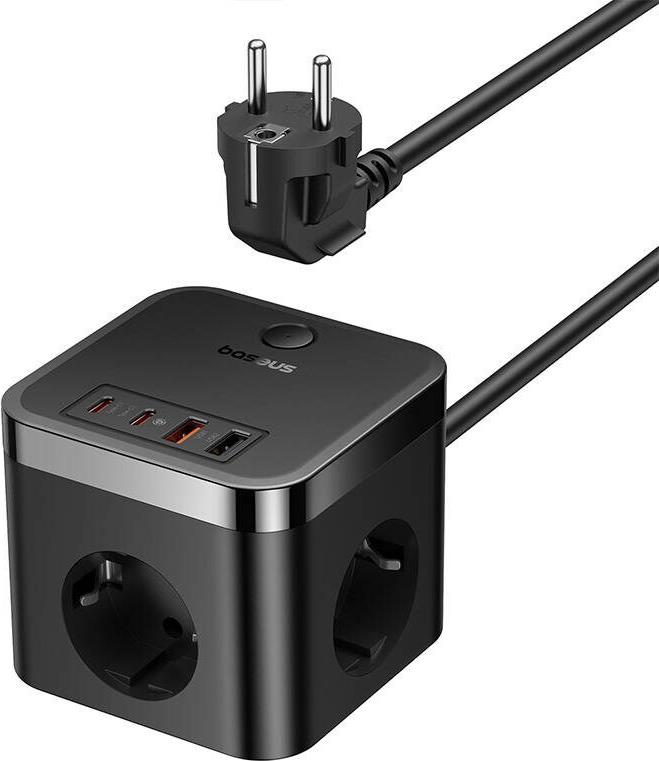 Baseus PowerCombo Universal Steckdosenleiste Indoor Schwarz (E00066400117-00)
