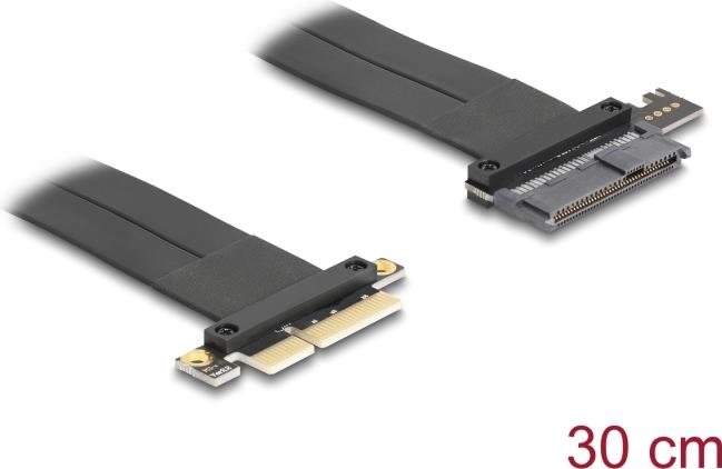 Delock Riser Karte PCI Express 3.0 x4 Stecker zu U.2 SFF-8639 SSD Slot mit Kabel 30 (81507)