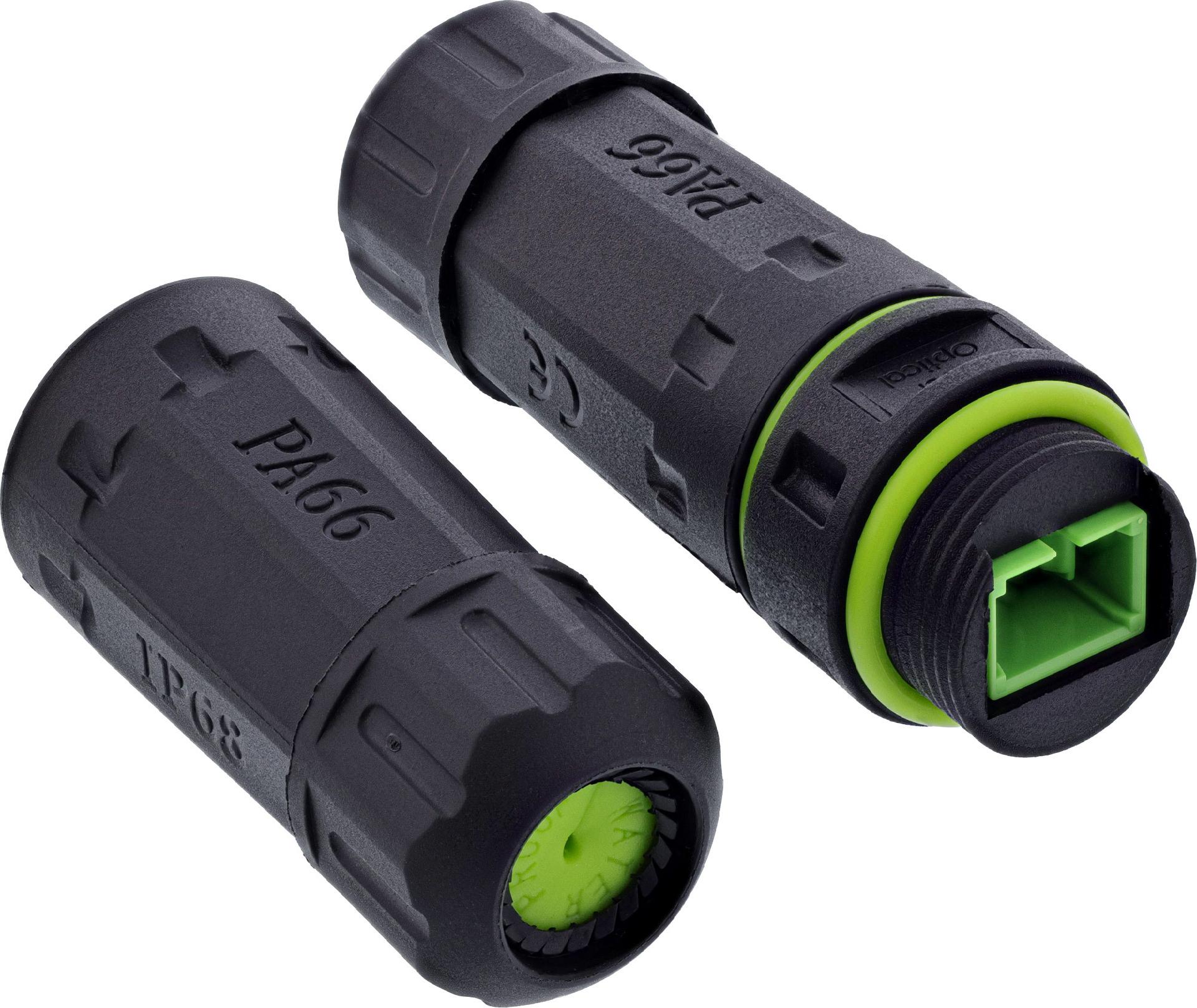 InLine LWL-Kupplung SC IP68 2x SC Buchse Outdoor M20 (69927D)