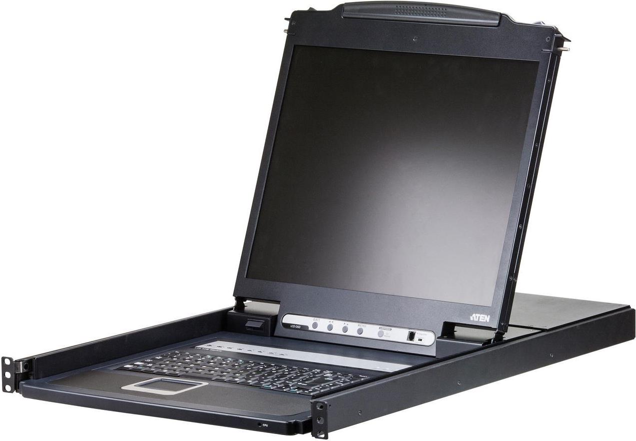 ATEN 8-Port 19" LCD KVM Switch with Spanish Keyboard (CL1308N-ES)