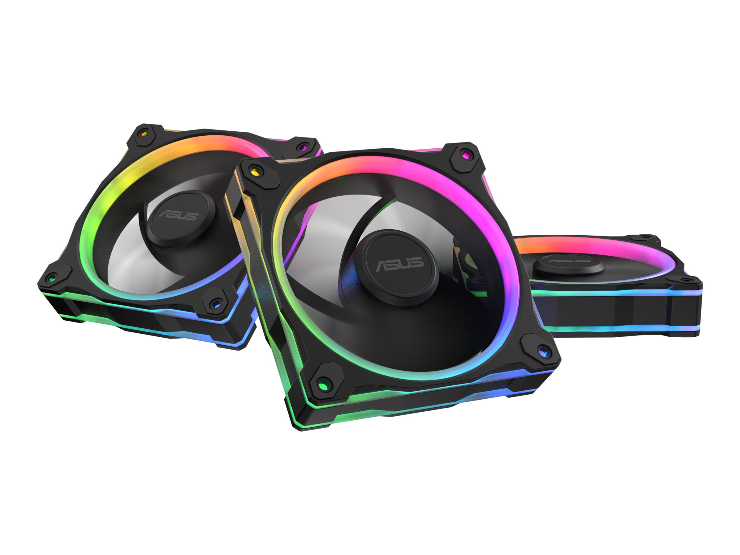 ASUS Prime MR120 Gehäuselüfter 120 mm ARGB Schwarz 3er-Pack