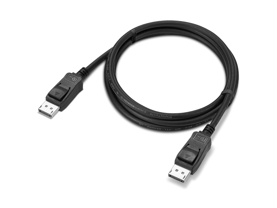 Lenovo 4X91U92142 DisplayPort-Kabel 1,8 m DisplayPort 1.4 Schwarz