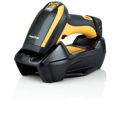 Datalogic PowerScan PM9300 Kit Kabelloser 1D Handheld Barcode-Scanner 104 Scans/s Schwarz, Gelb