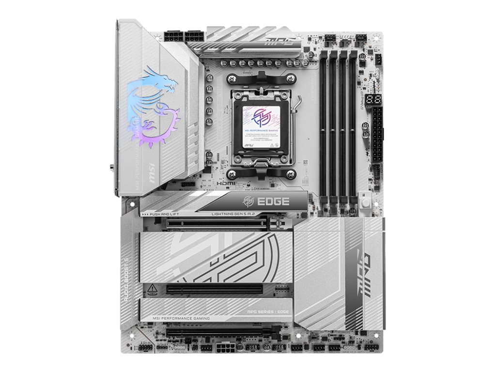 MSI MPG X870E EDGE TI WIFI Mainboard AMD X870E Sockel AM5 ATX DDR5 Silber