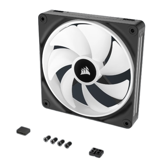 CORSAIR iCUE LINK QX140 RGB Gehäuselüfter 140 mm Schwarz (2 Stück)